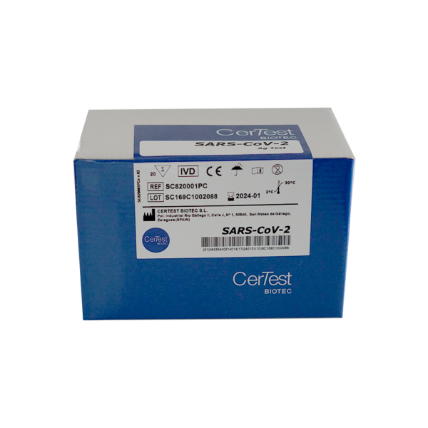 Test Antígeno Covid19 CERTEST BIOTEC (Pack 20 unidades) - Imagen 2