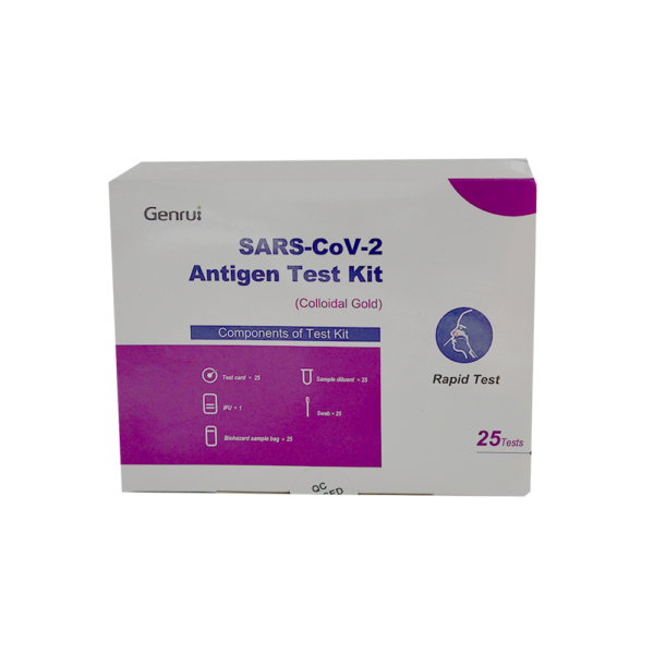 Test Antígeno Covid19 GENRUI BIOTECH (Pack 25 unidades) - Imagen 2